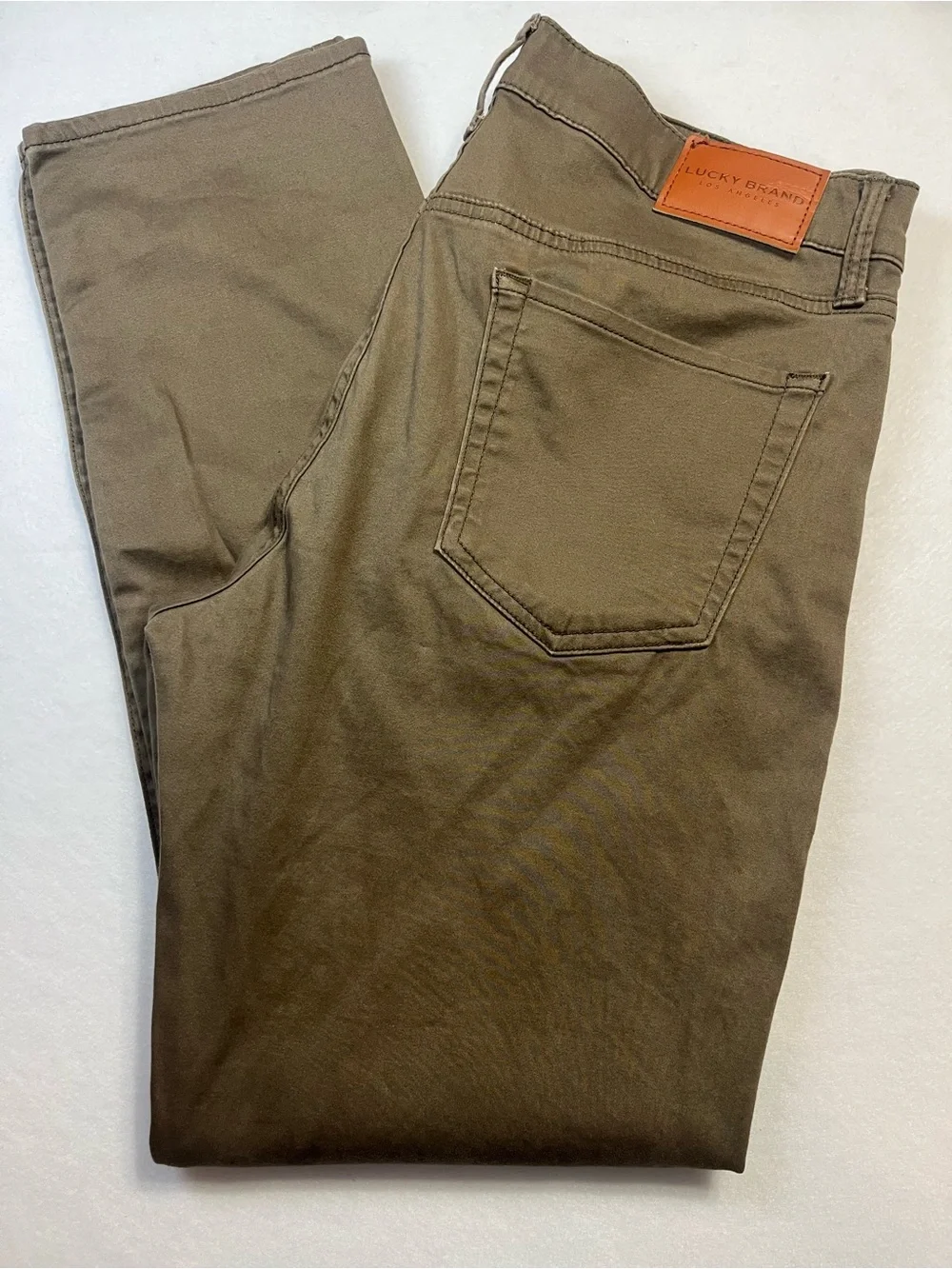 Lucky Brand Slim Straight Jeans in Olive Brown